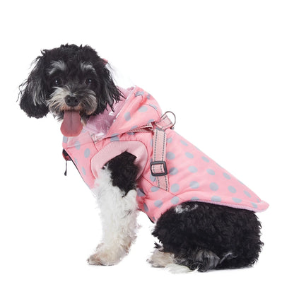 Hooded Jacket With Harness for Dog