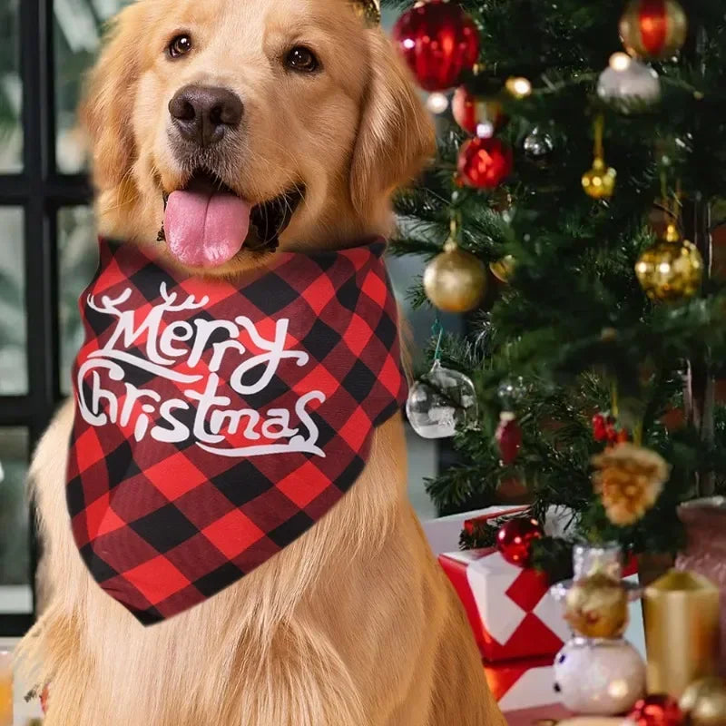 10/5/2/1PCS Pet Triangle Scarf For Large Dog Christmas Party